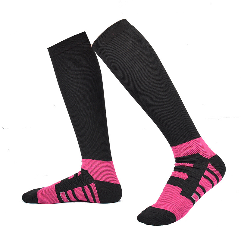 Varicose Veins Compression Socks Sports Marathon Running Football Socks Riding Mountaineering Socks Knee High Socks 15-20 mmHg